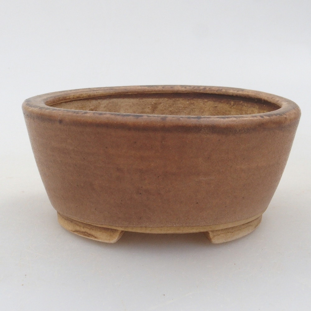 kerámia bonsai tál 10 x 8,5 x 4 cm, barna