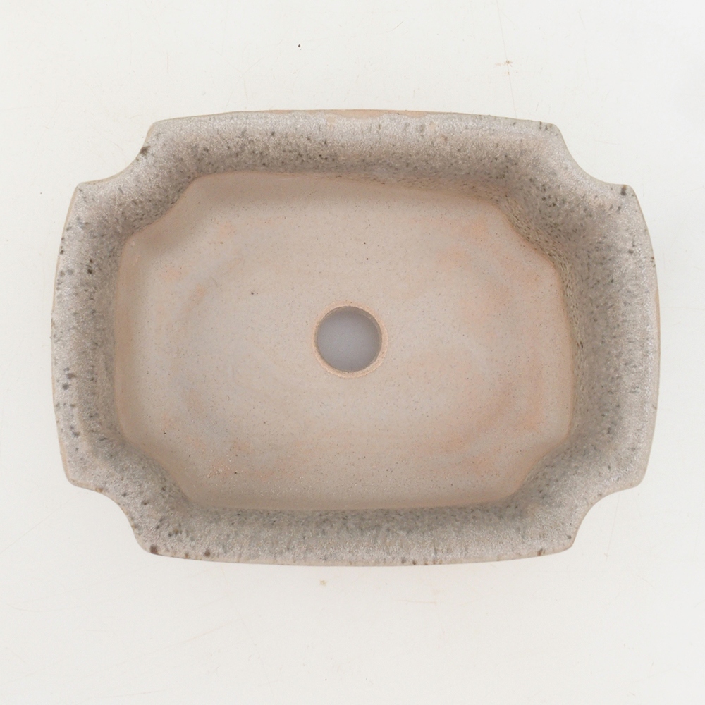 Bonsai tál H01 - 12 x 9 x 5 cm - bézs színű