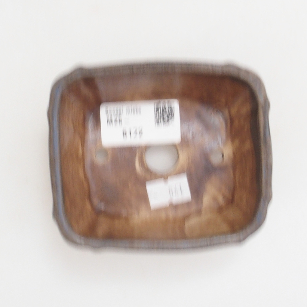 kerámia bonsai tál 10 x 8,5 x 4 cm, barna