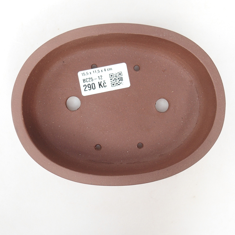 kerámia bonsai tál 15,5 x 11,5 x 4 cm, barna