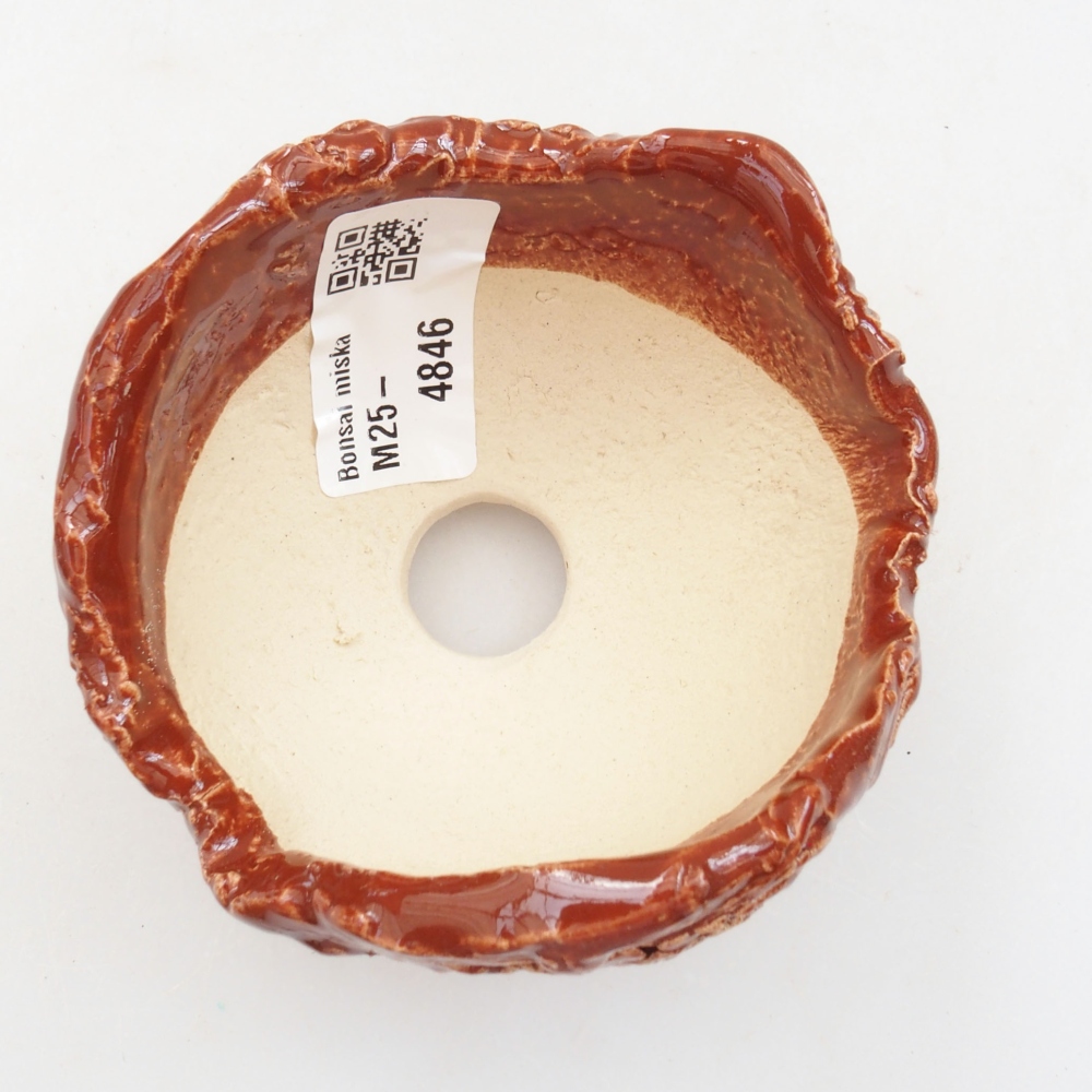 Kerámia kagyló 8 x 7 x 6 cm , barna színű