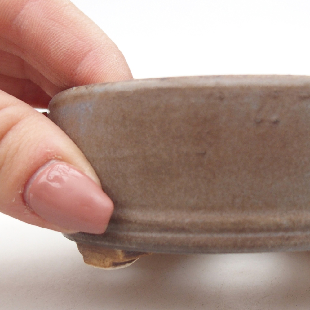 kerámia bonsai tál 9 x 9 x 3,5 cm, kék színben