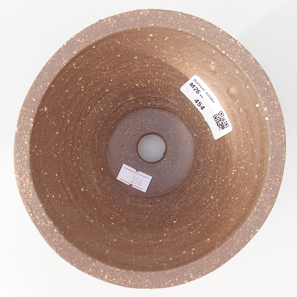 kerámia bonsai tál 15 x 15 x 9 cm, barna