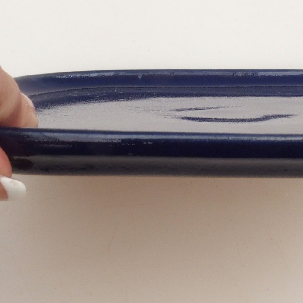 Kerámia tál H36 - 17,5 x 15 x 1 cm - kék