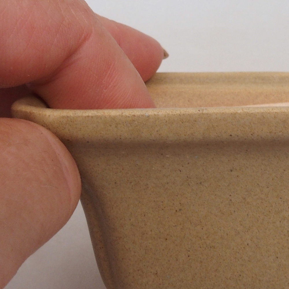 Mini bonsai tál 7,5 x 7,5 x 4,5 cm, barna