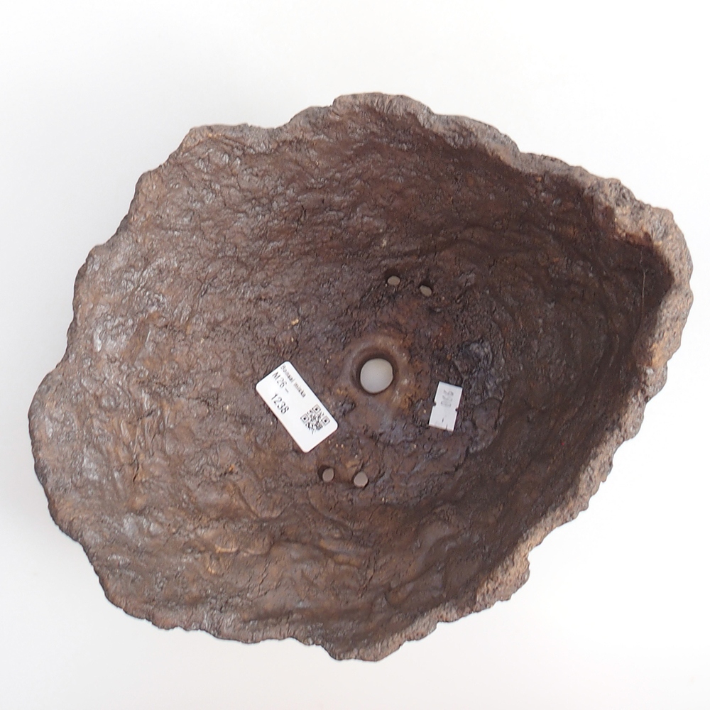 Kerámia kagyló 19 x 15 x 14 cm , barna színű