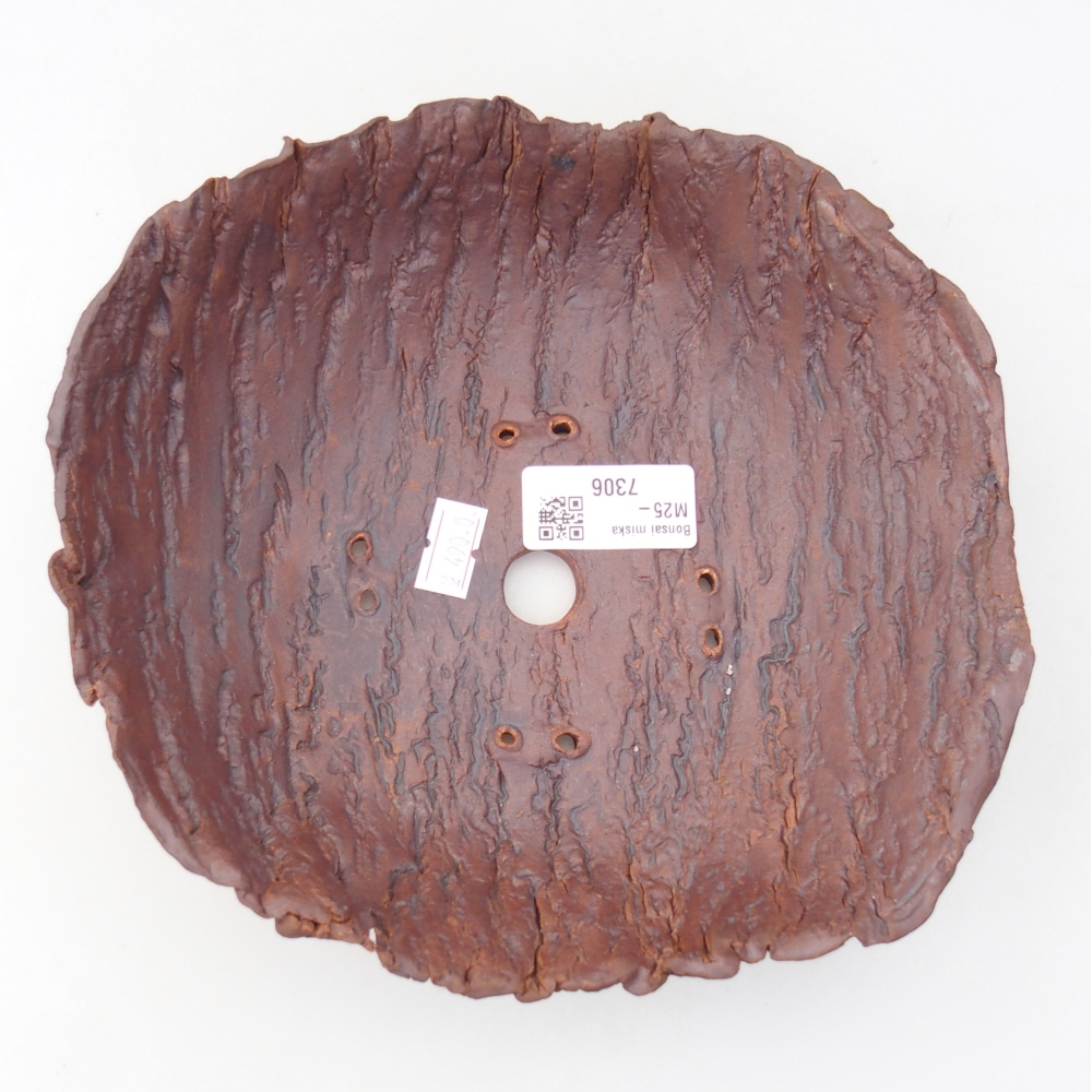 Kerámia kagyló 20 x 19 x 6,5 cm , barna színű