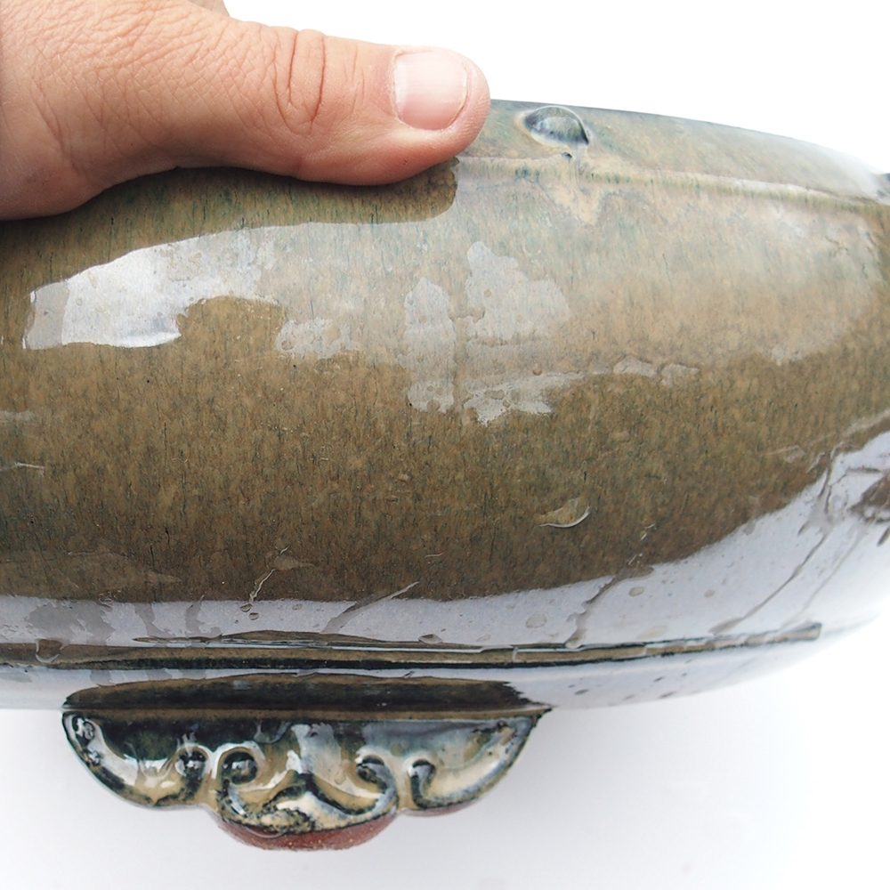 Tál 41 x 41 x 13,5 cm szürke