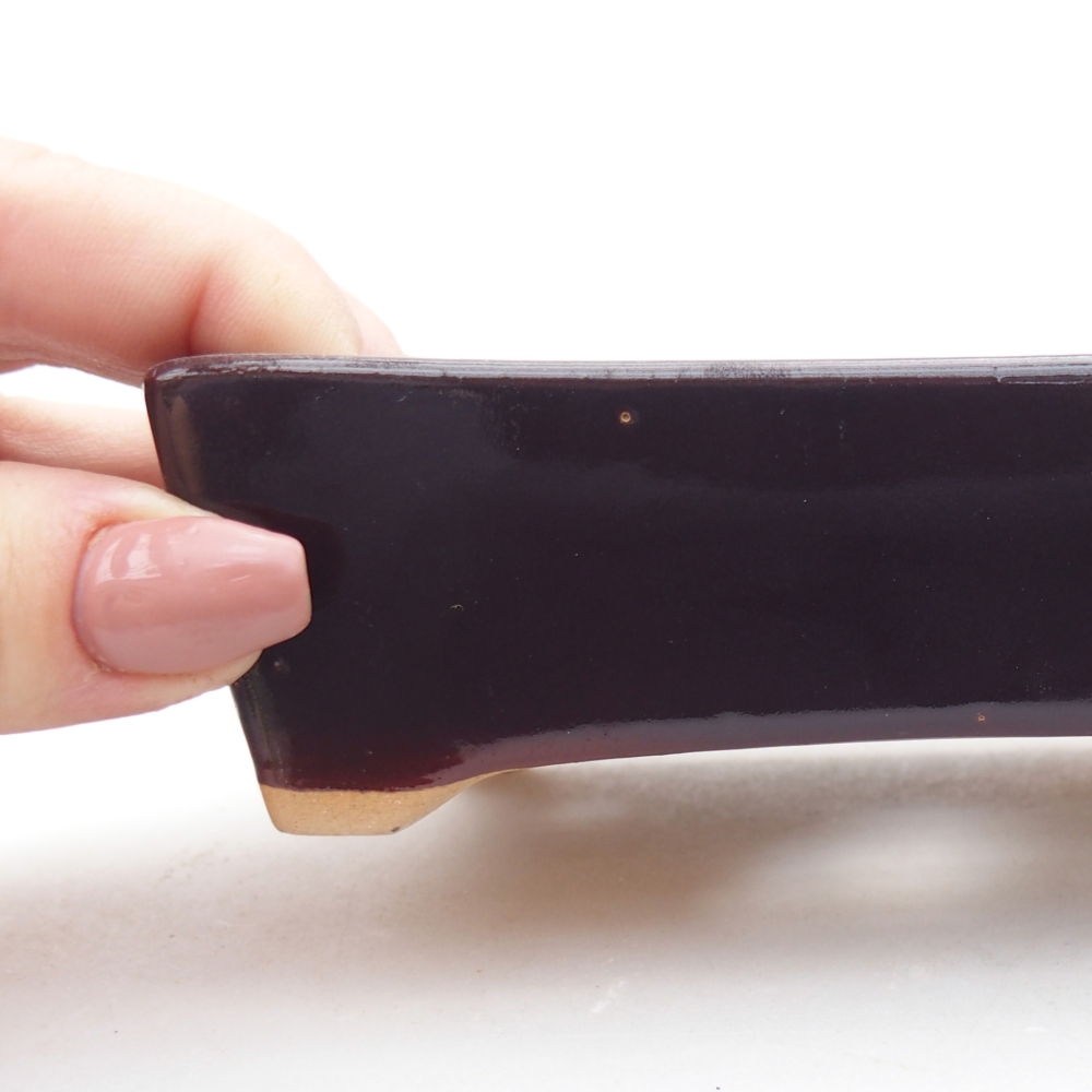 kerámia bonsai tál 11,5 x 9 x 3,5 cm, barna