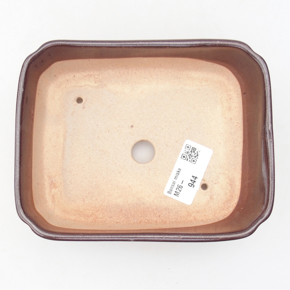 kerámia bonsai tál 15 x 12 x 4,5 cm, barna