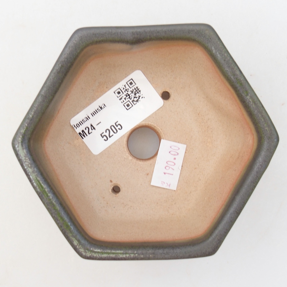 kerámia bonsai tál 10 x 9 x 5 cm, zöld