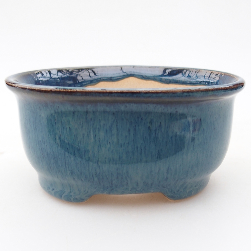 Mini bonsai tál 9,5 x 8 x 4,5 cm, kék színben