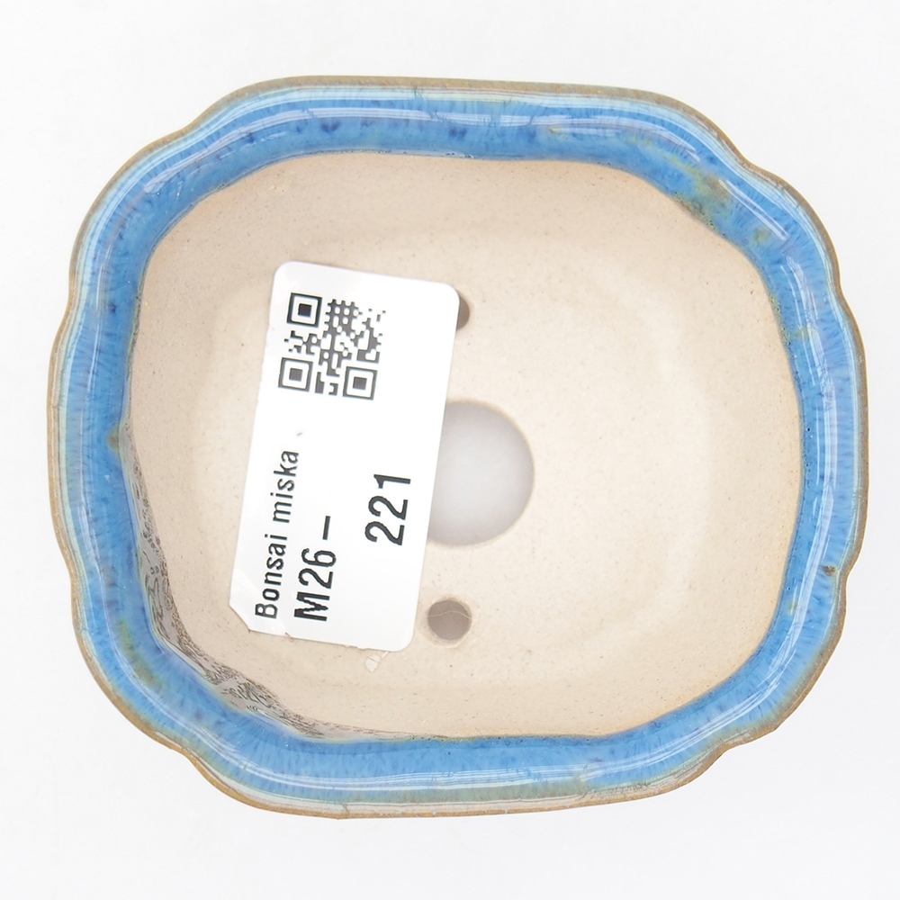 Mini bonsai tál 7,5 x 7 x 3 cm, kék színű