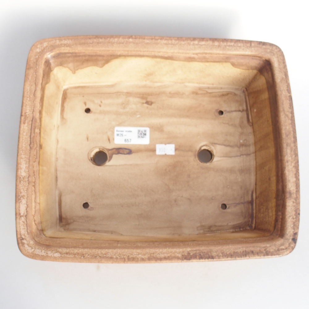 kerámia bonsai tál 29,5 x 24,5 x 8 cm, rózsaszínű