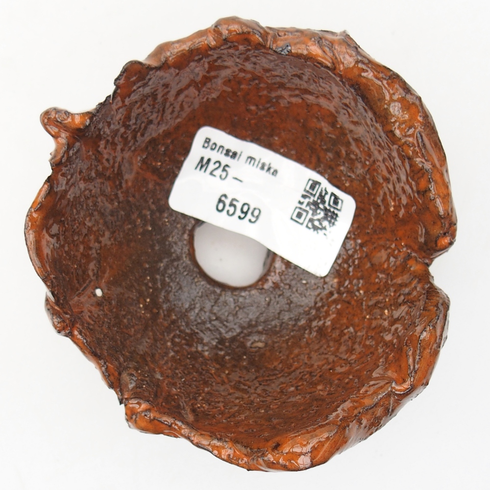 Kerámia kagyló 8,5 x 8 x 5 cm , narancssárga színű