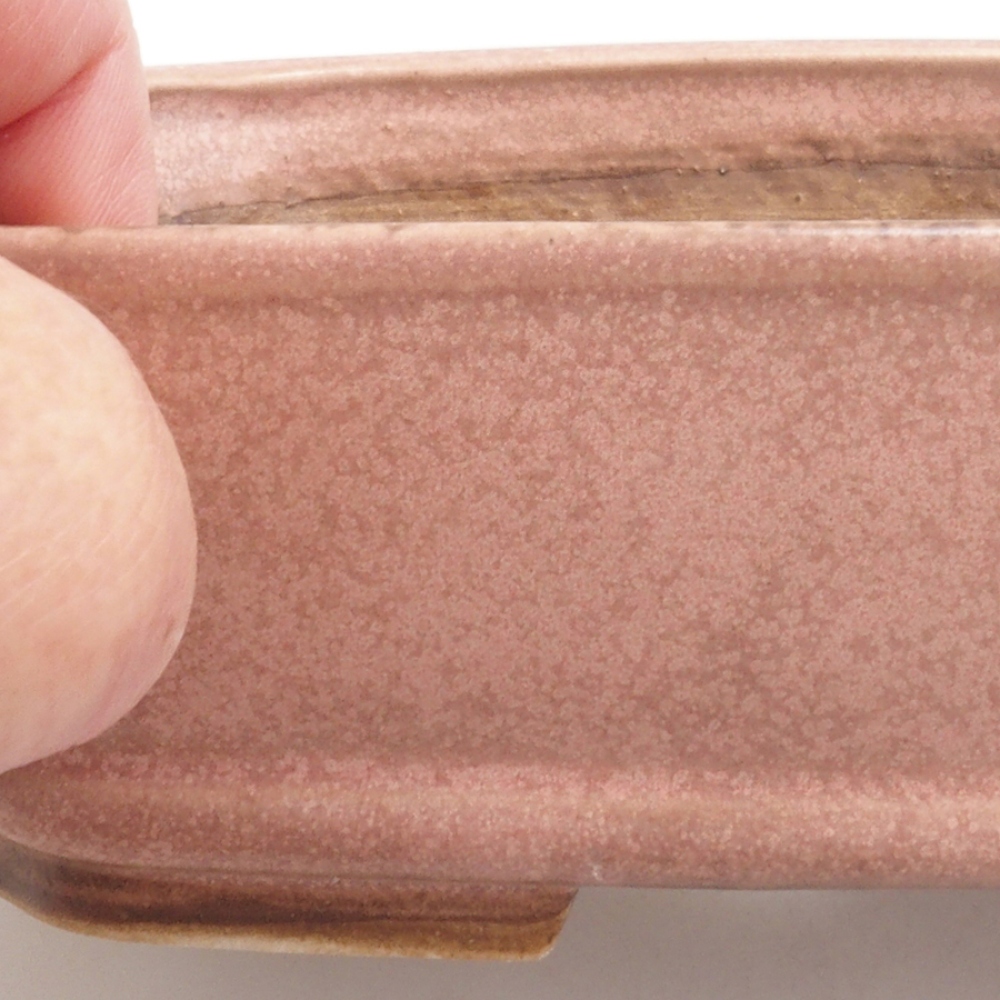 kerámia bonsai tál 10 x 8,5 x 4 cm, barna