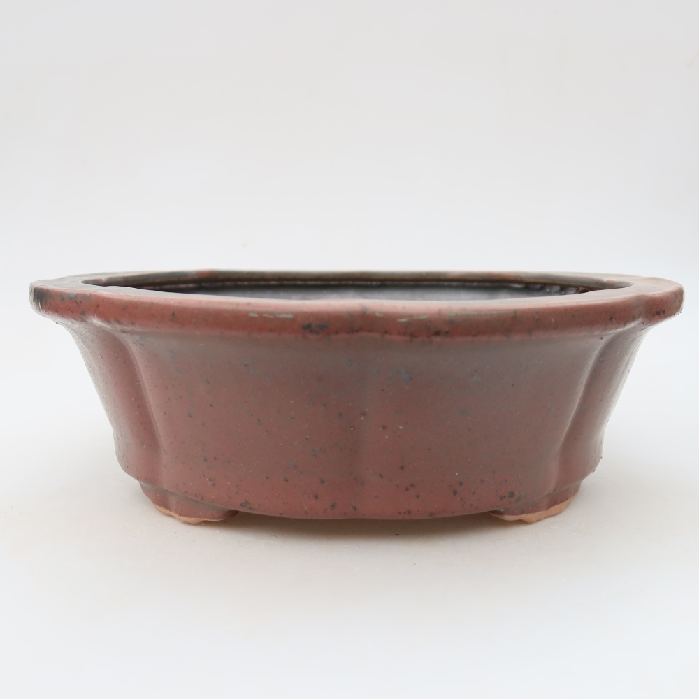 Kerámia bonsai tál 26,5 x 26,5 x 8,5 cm, rózsaszínű