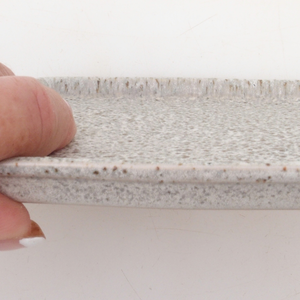 Kerámia tál H17 -15,5 x 11 x 1 cm - bézs színben