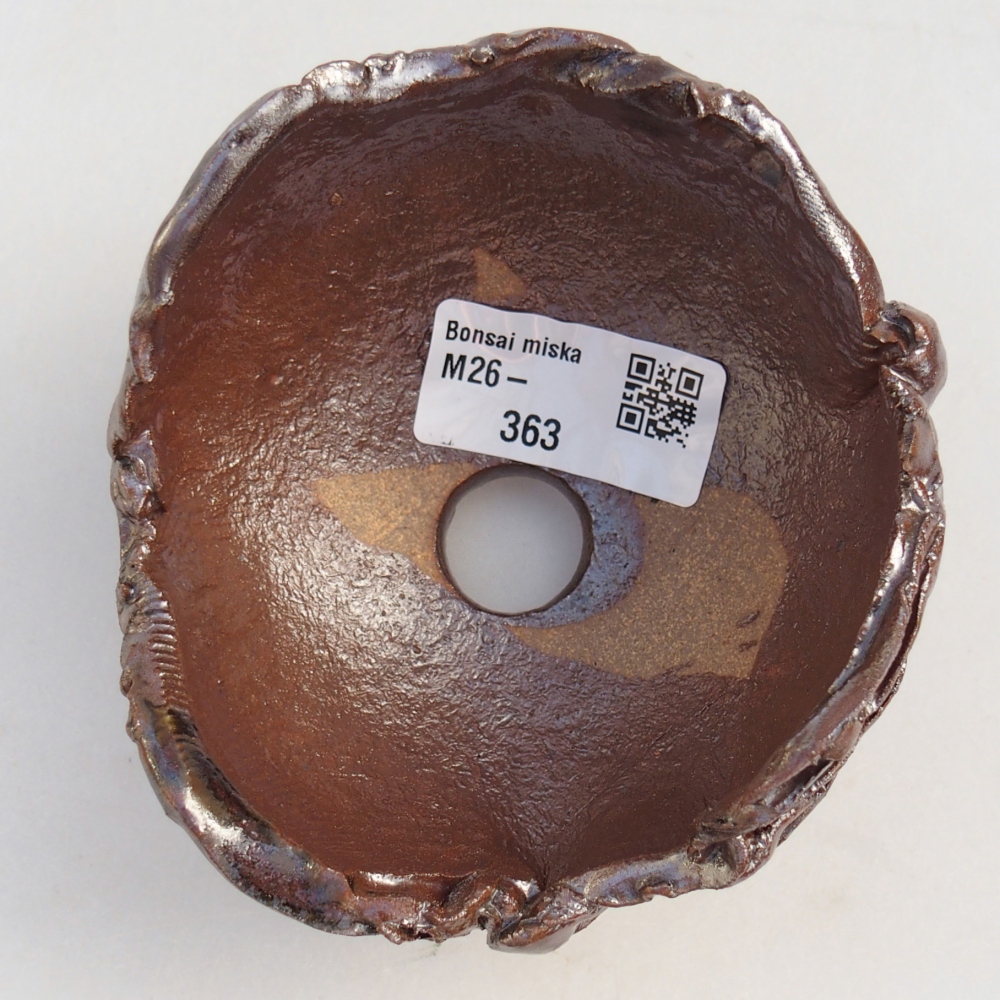 Kerámia kagyló 10 x 9 x 7 cm , barna színű