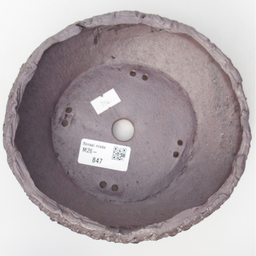 Kerámia bonsai tál 18 x 17 x 5 cm, fém színben