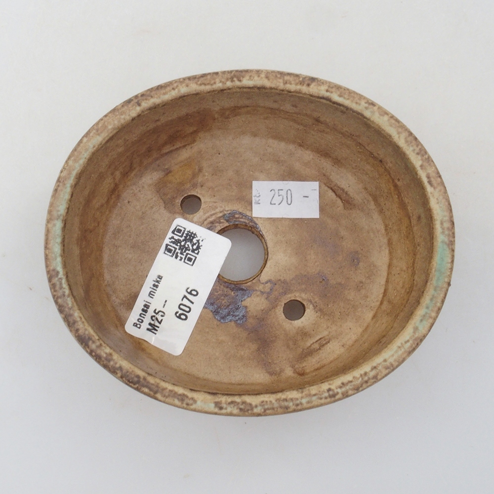 kerámia bonsai tál 10 x 8,5 x 4 cm, barna