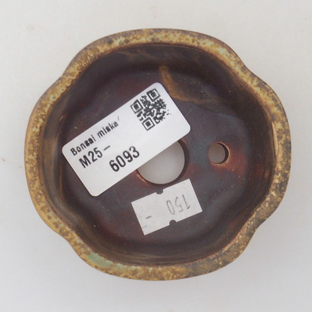 kerámia bonsai tál 10 x 8,5 x 4 cm, barna