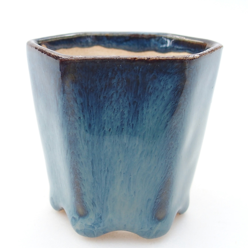 Mini bonsai tál 5,5 x 5 x 5 cm, kék színben