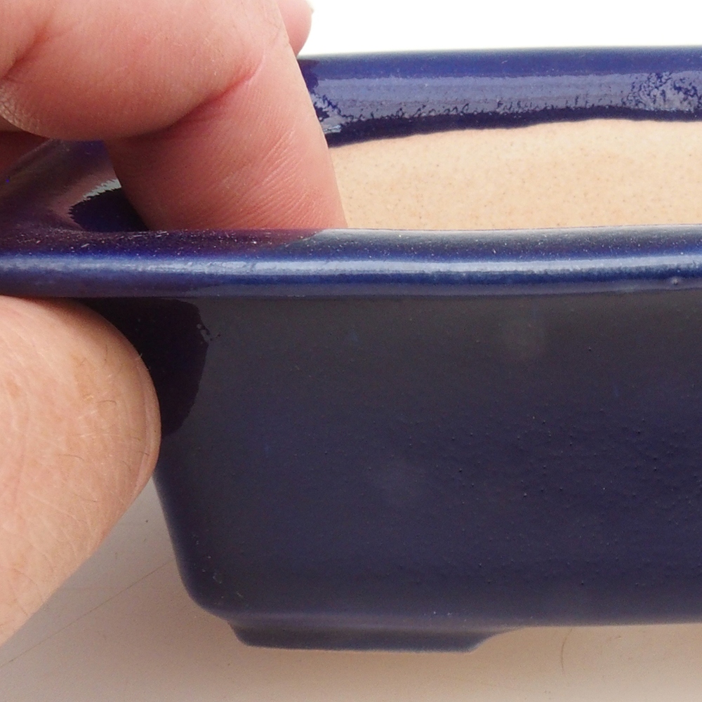 Bonsai tál H11 - 11,5 x 10 x 4 cm. - kék