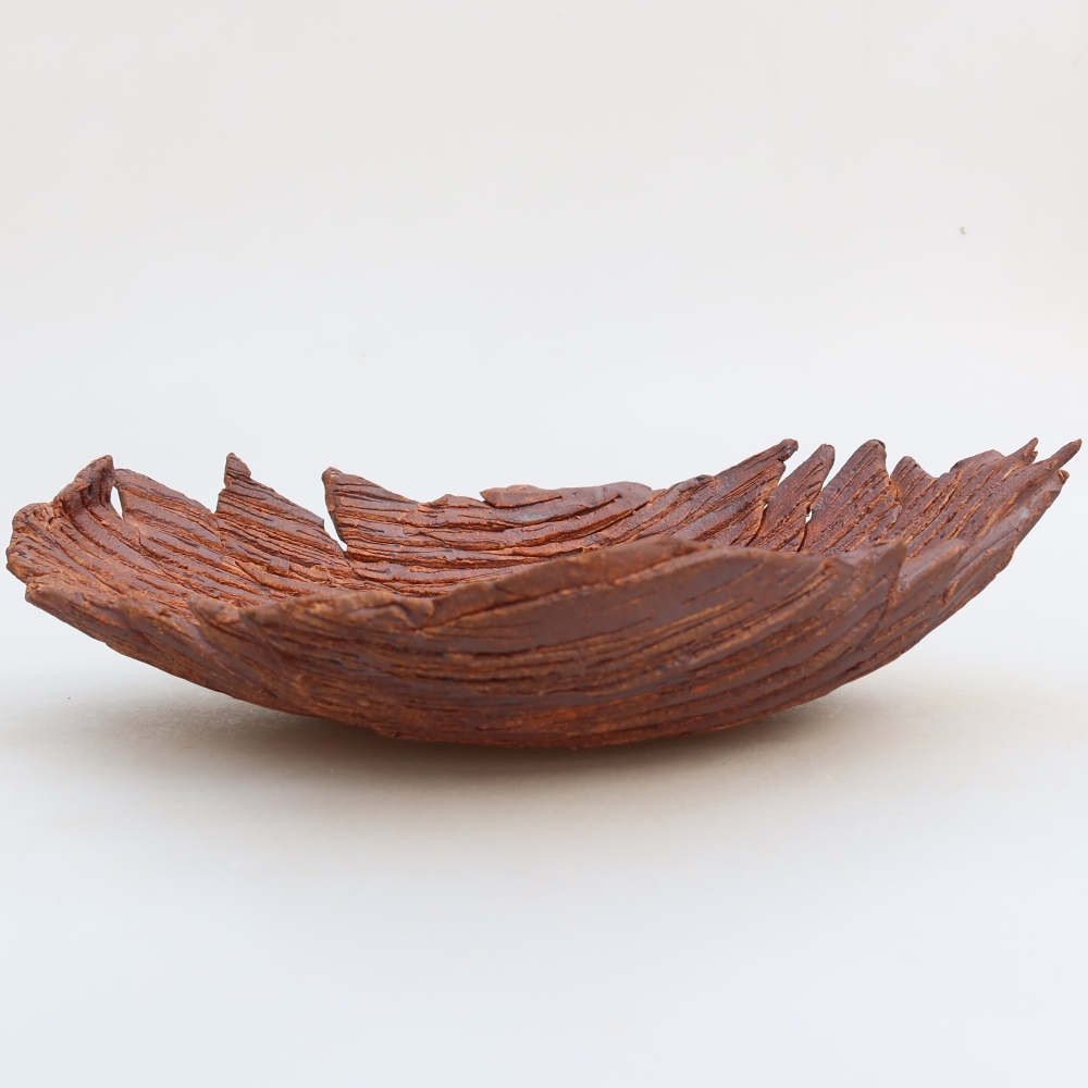 Kerámia héj  24 x 17 x 6,5 cm, barna színű