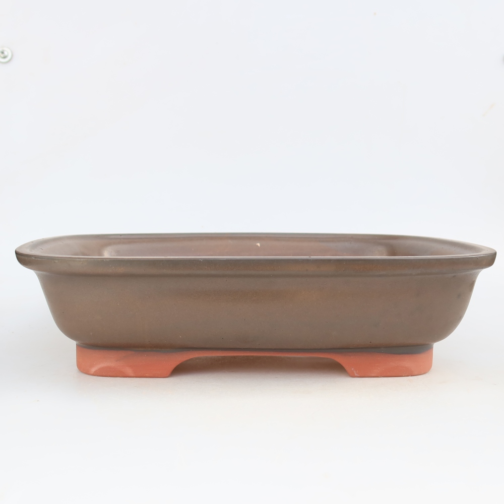 Kerámia tál  33,5 x 26 x 8 cm, barna színű