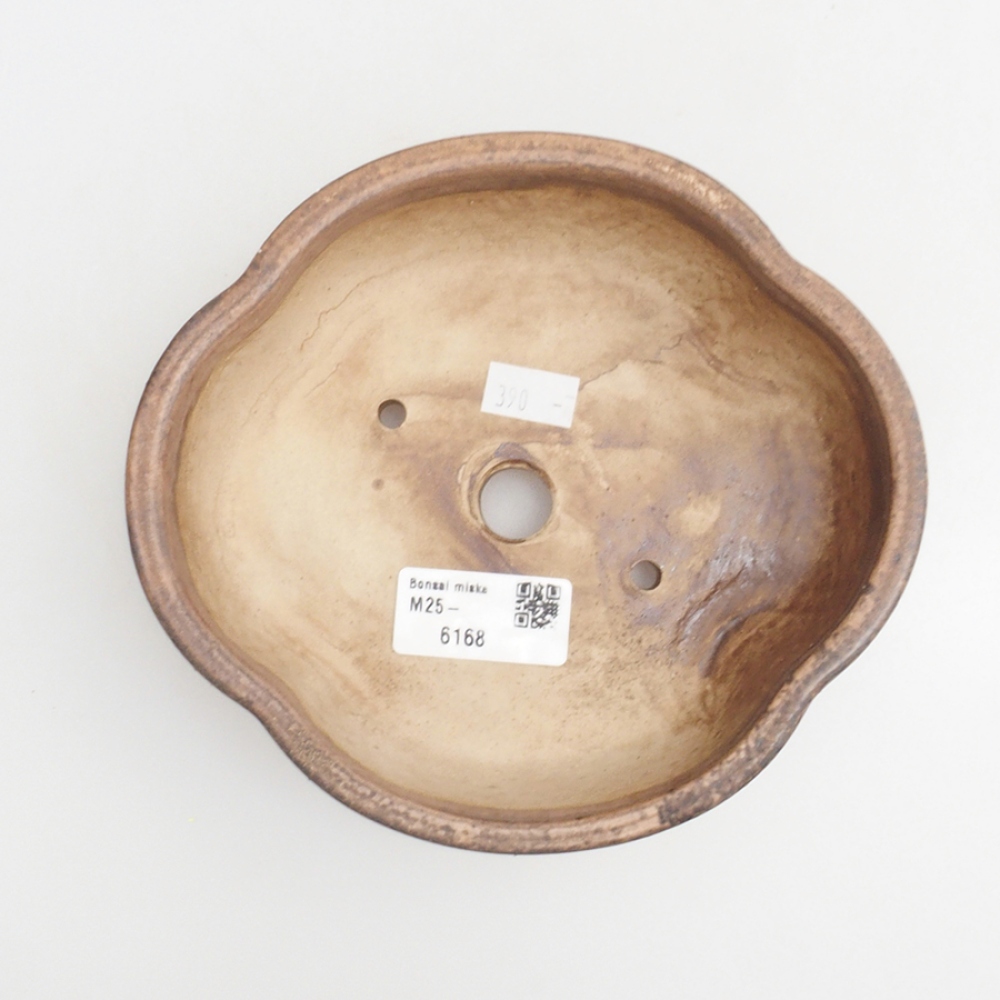 kerámia bonsai tál 10 x 8,5 x 4 cm, barna