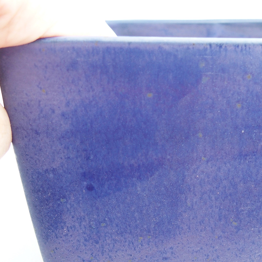 kerámia bonsai tál 15 x 15 x 10,5 cm, kék színben