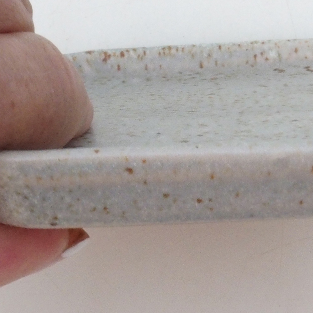 Kerámia tál H13 -12 x 12 x 1 cm - bézs színben