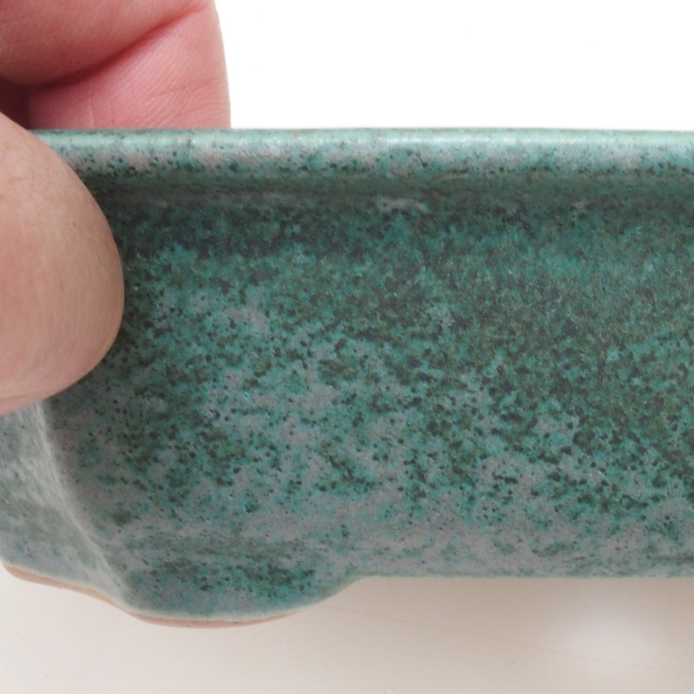 Bonsai tál H17 - 15 x 10 x 4 cm. - zöld