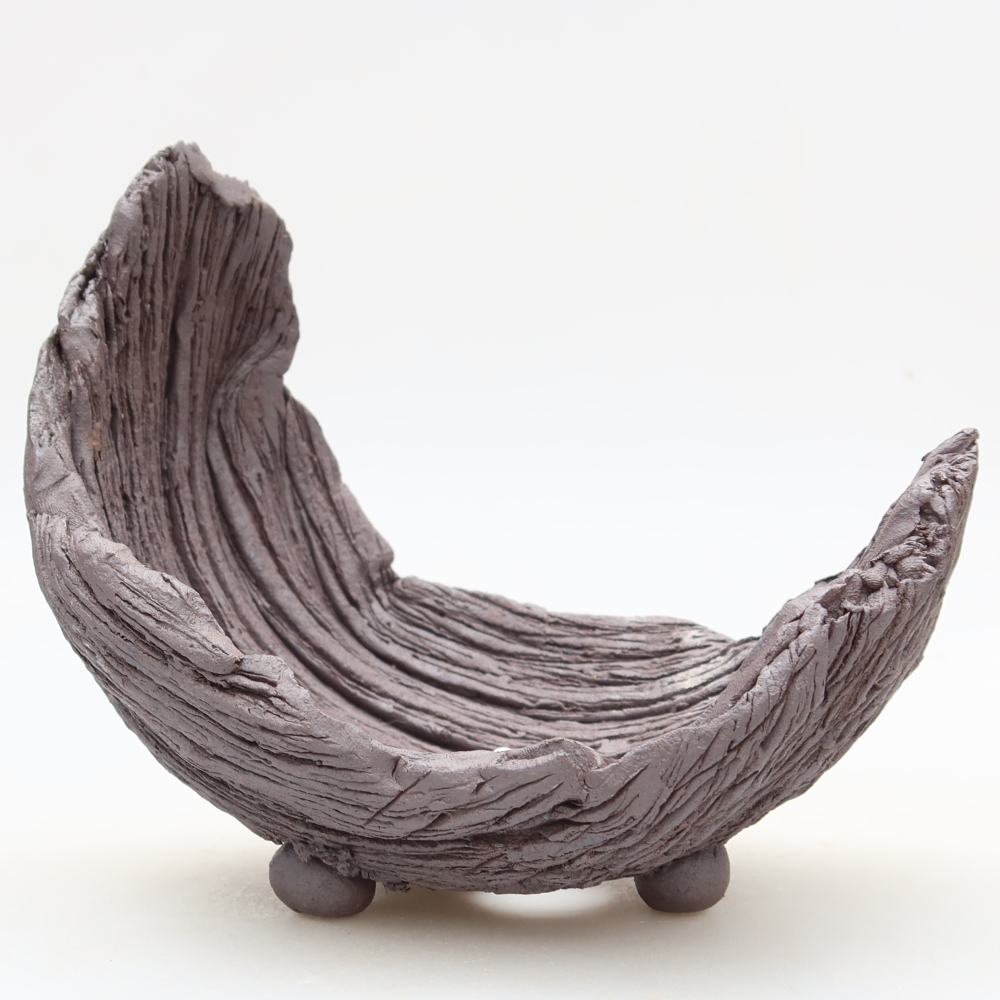 Kerámia héj  15 x 11 x 14 cm, barna színű