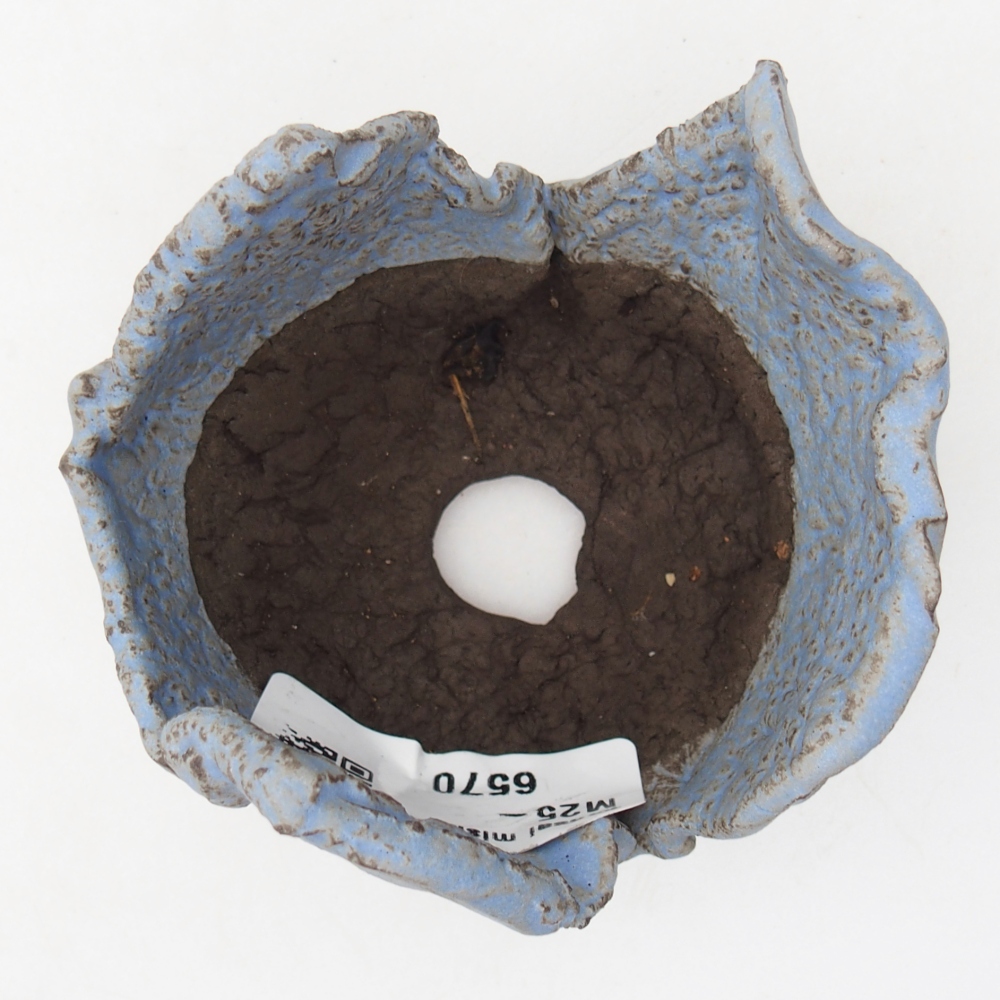 Kerámia kagyló 7 x 8 x 5,5 cm , kék színű