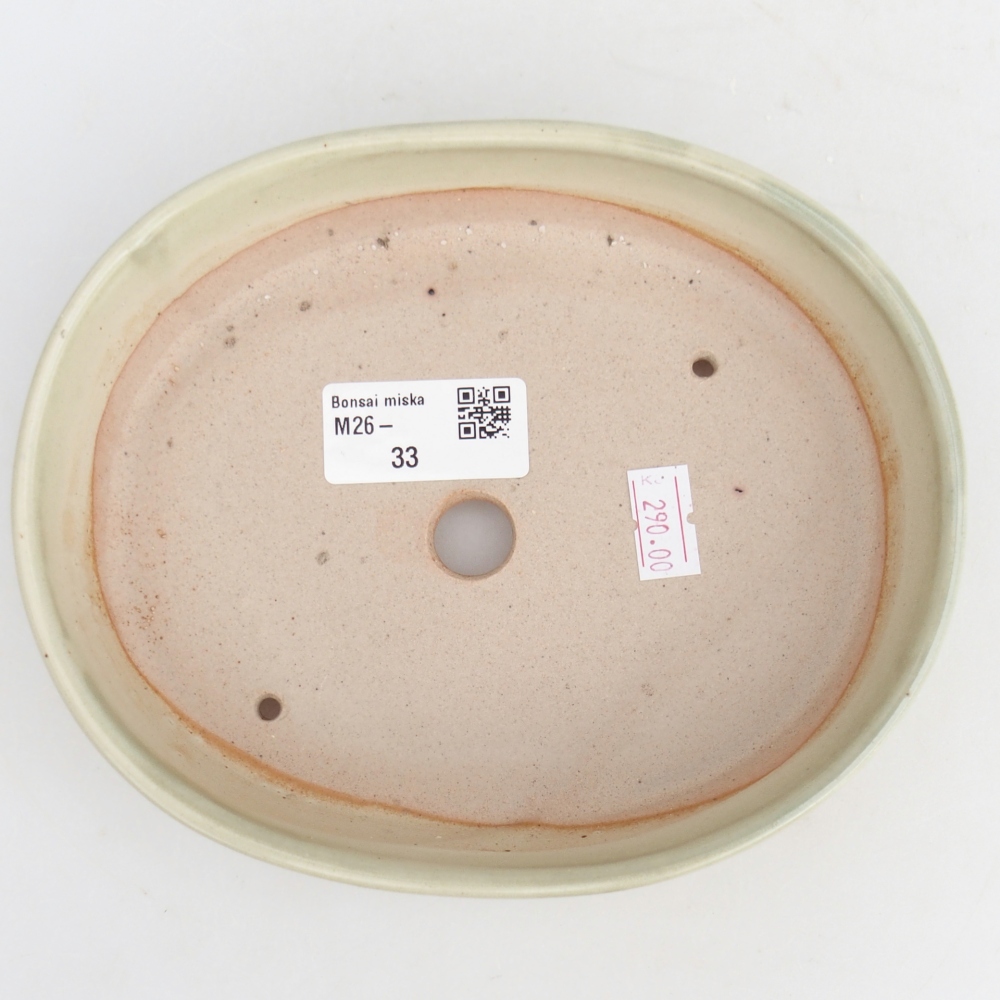 kerámia bonsai tál 17 x 14 x 4 cm, zöld