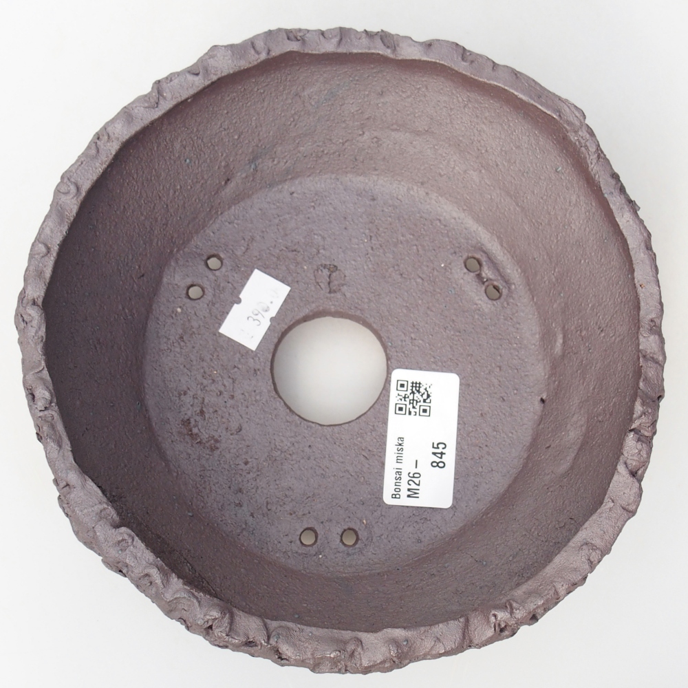 Kerámia bonsai tál 17 x 17 x 7 cm, fém színben
