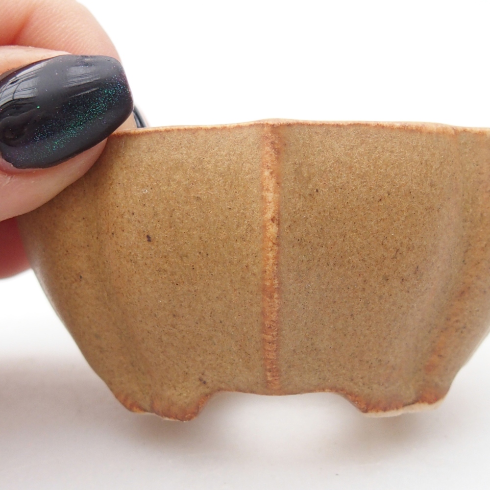 Mini bonsai tál 7 x 5 x 3 cm, barna