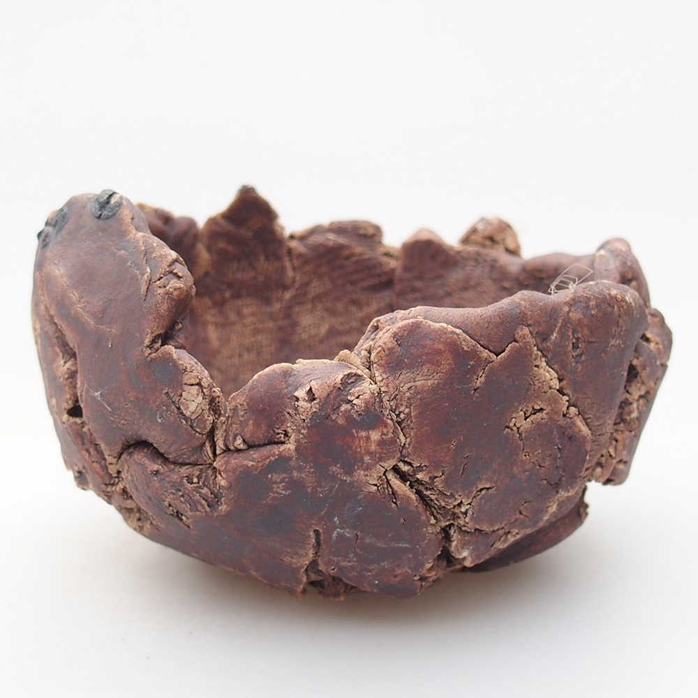 Kerámia kagyló 9 x 8,5 x 6 cm , barna színű