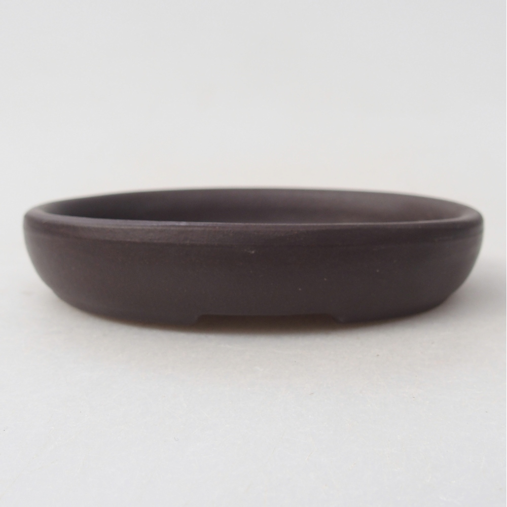 Mini bonsai tál 9 x 7,5 x 2 cm, barna