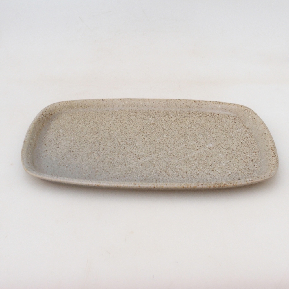 Kerámia tál H08 - 22,5 x 16 x 1 cm - bézs színű