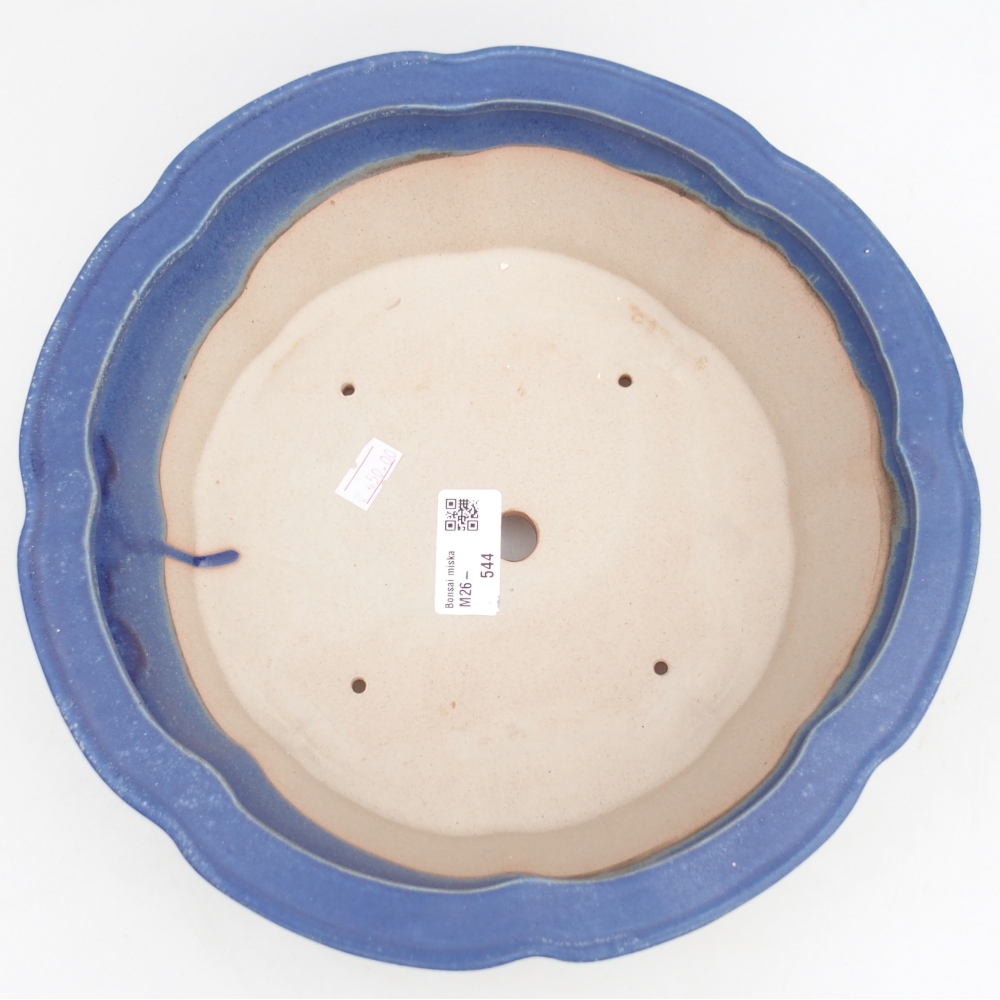 kerámia bonsai tál 26,5 x 26,5 x 8,5 cm, kék színű