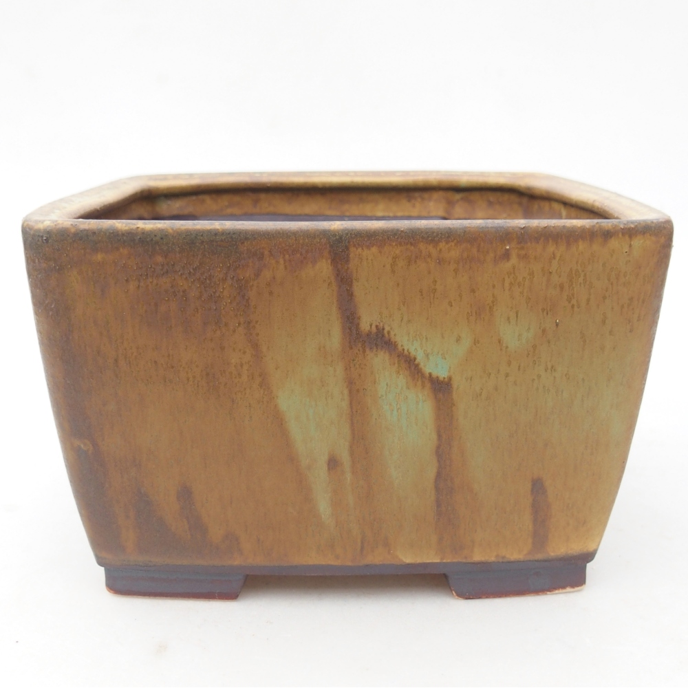 kerámia bonsai tál 16 x 16 x 10 cm, zöld