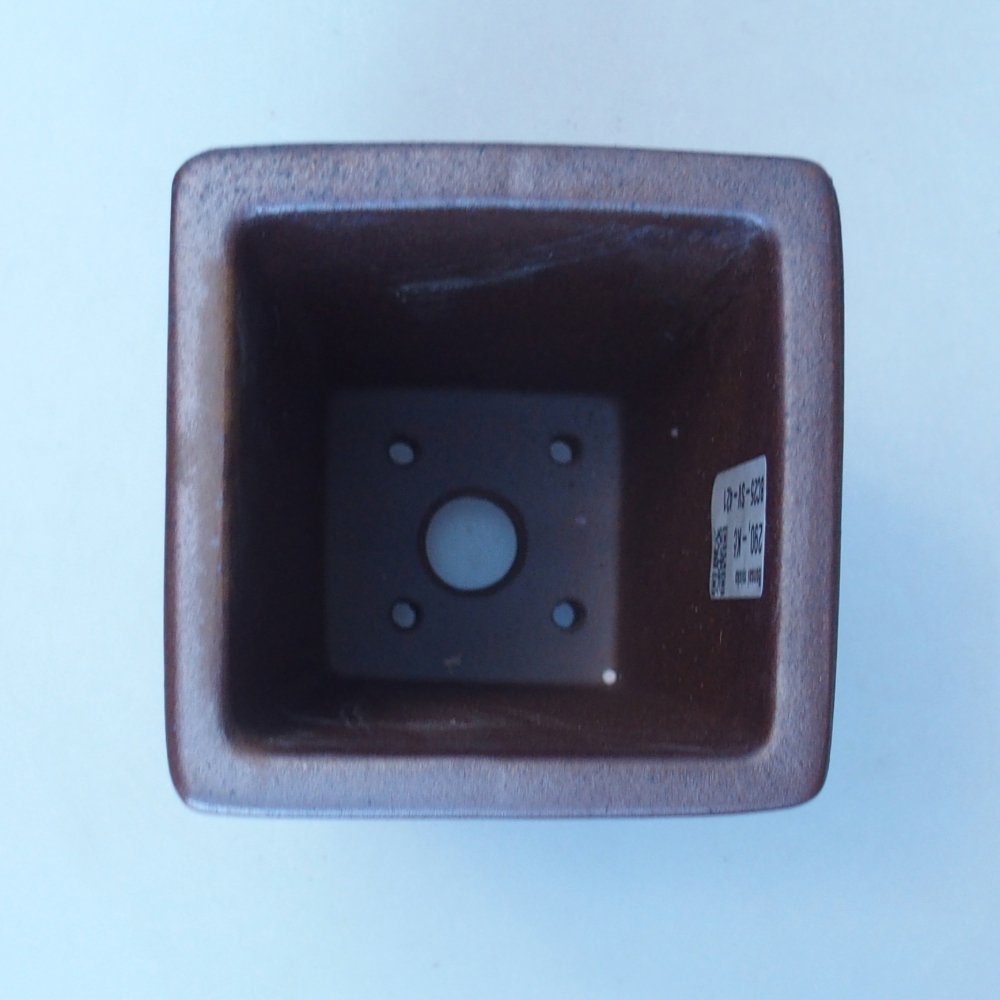 Tál 9 x 9 x 16,5 cm barna színben