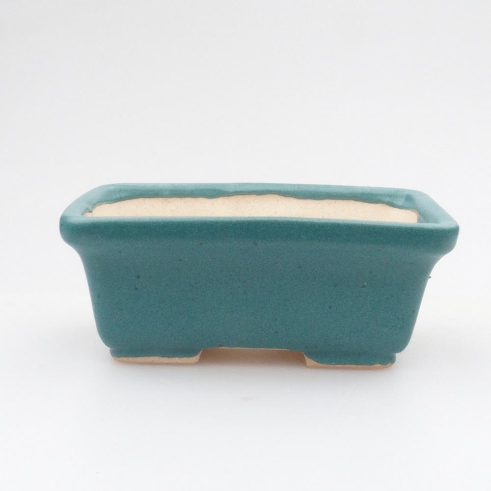 kerámia bonsai tál 6,5 x 5,5 x 4 cm, kék színben