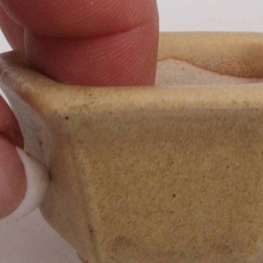 Mini bonsai tál 5 x 4,5 x 3 cm, barna