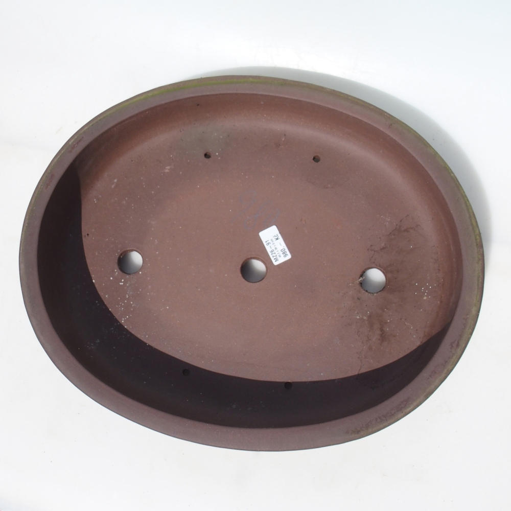 Bonsai tál 46,5 x 38 x 9 cm - barna