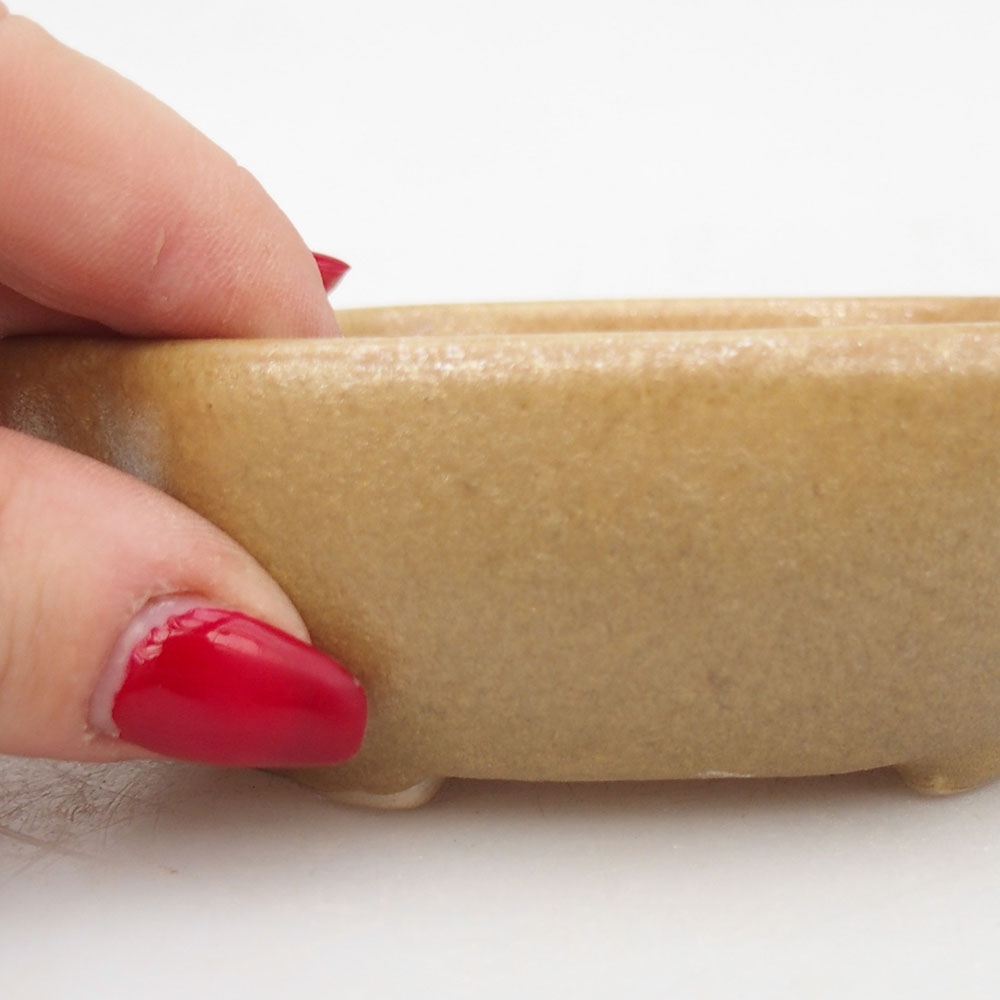 kerámia bonsai tál 125 x 10 x 3 cm, barna