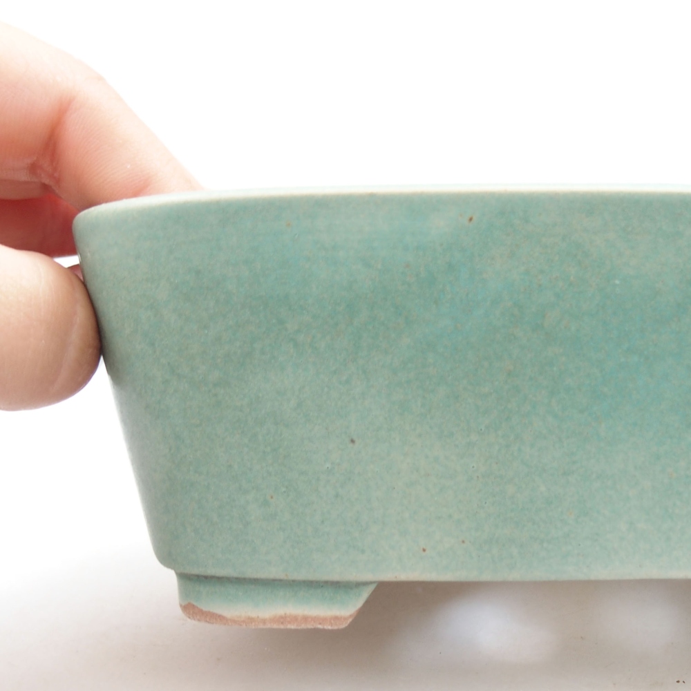 kerámia bonsai tál 22 x 17 x 5 cm, zöld